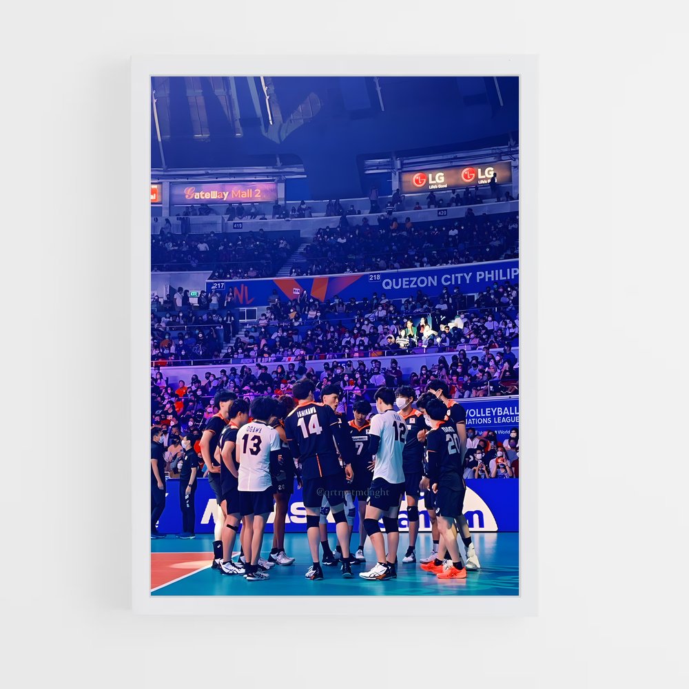 Poster Japan National – affiche Volleyball (vue 3)